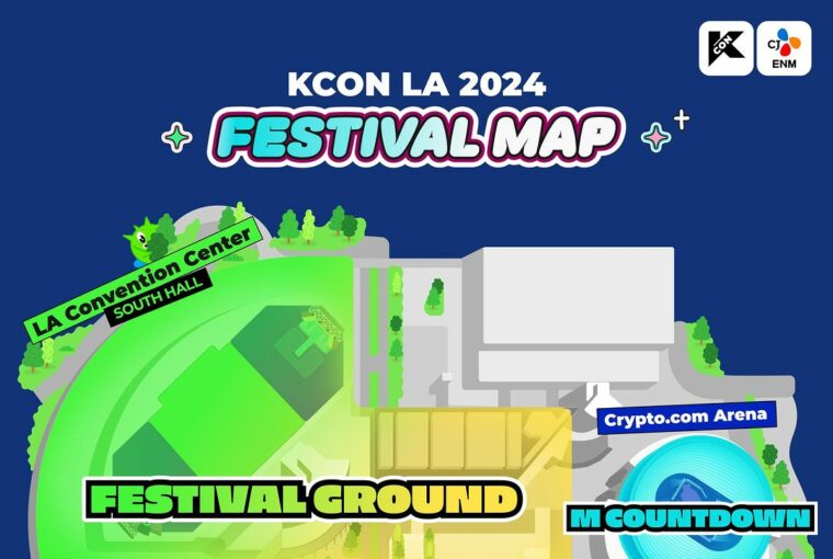 KCON LA 2024 Festival Map