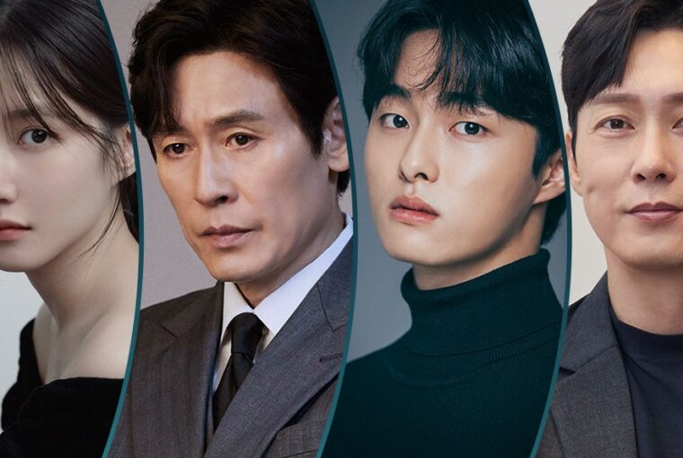 The four leads of medical drama Hyper Knife